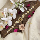 Vriksham Precious Elephant Kundan Jadau Sheeshphool-White-J2764